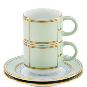 Ginori Diva Verde Coffee Set For Two
